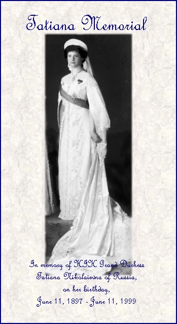 Click here to enter the Tatiana Memorial